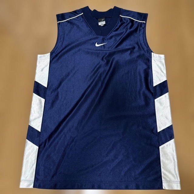 Nike ネイビー タンクトップ Lサイズ 光沢 (1/3)