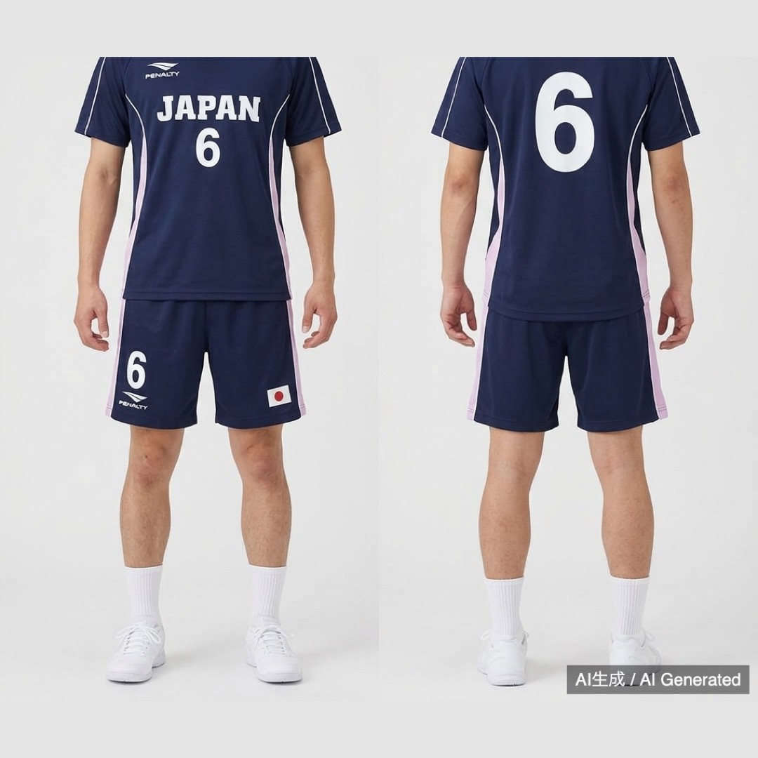 ペナルティ 日本代表 ハンドボールユニフォーム 上下 セット 6 (1/6)